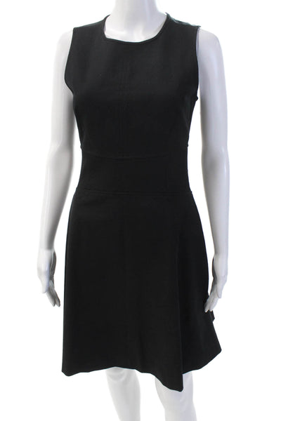 Derek Lam 10 Crosby Womens Sleeveless A Line Dress Black Cotton Size 2