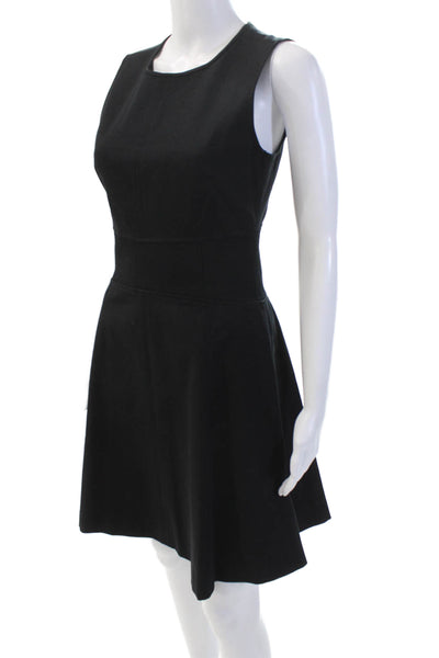 Derek Lam 10 Crosby Womens Sleeveless A Line Dress Black Cotton Size 2