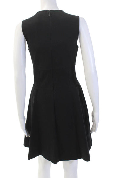Derek Lam 10 Crosby Womens Sleeveless A Line Dress Black Cotton Size 2