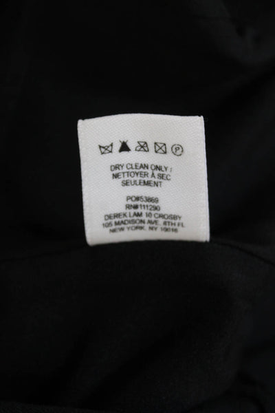 Derek Lam 10 Crosby Womens Sleeveless A Line Dress Black Cotton Size 2