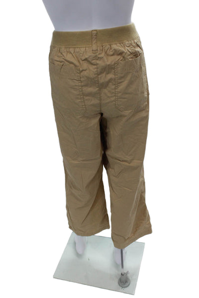 Lauren Ralph Lauren Womens Cotton Drawstring Casual Straight Pants Tan Size 12