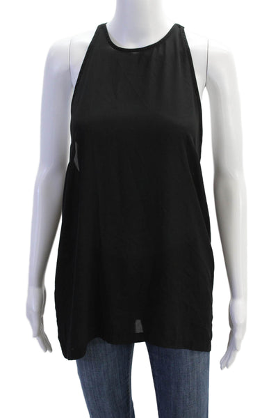 BB Dakota Womens Sleeveless High Neck Tank Top Blouse Black Size L
