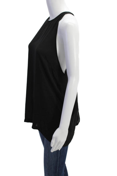 BB Dakota Womens Sleeveless High Neck Tank Top Blouse Black Size L