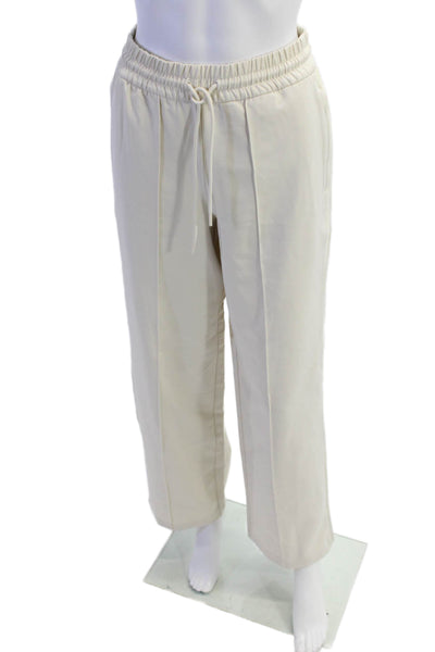 Athleta Womens Drawstring Waist Wide Leg Activewear Pants Beige Size XXS