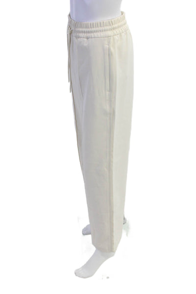 Athleta Womens Drawstring Waist Wide Leg Activewear Pants Beige Size XXS
