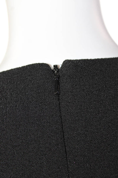 Black Halo Womens Round Neck Long Sleeve Cold Shoulder Dress Black Size S