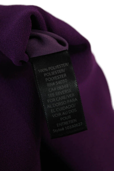 Rachel Zoe Womens Back Zip Sleeveless Keyhole Sheath Dress Purple Size 2