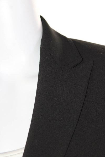T Tahari Womens Single Button Pointed Lapel Maren Blazer Jacket Black Size 2P