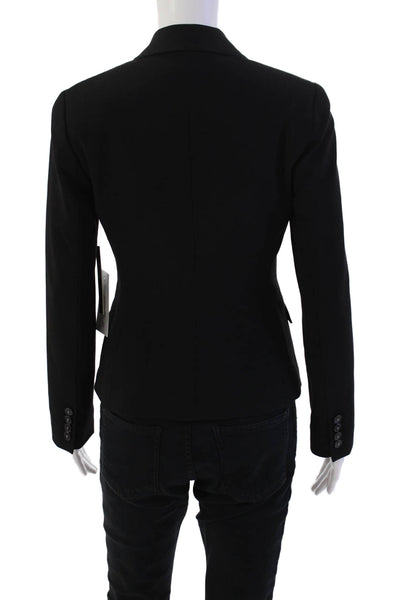 T Tahari Womens Single Button Pointed Lapel Maren Blazer Jacket Black Size 2P