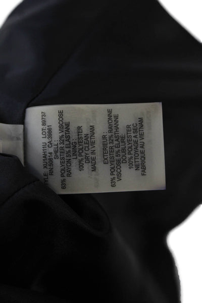 T Tahari Womens Single Button Pointed Lapel Maren Blazer Jacket Black Size 2P