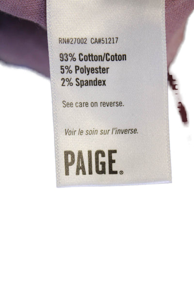 Paige Womens Cotton Denim Four Pocket Mid-Rise Tapered Jeans Blue Size 25