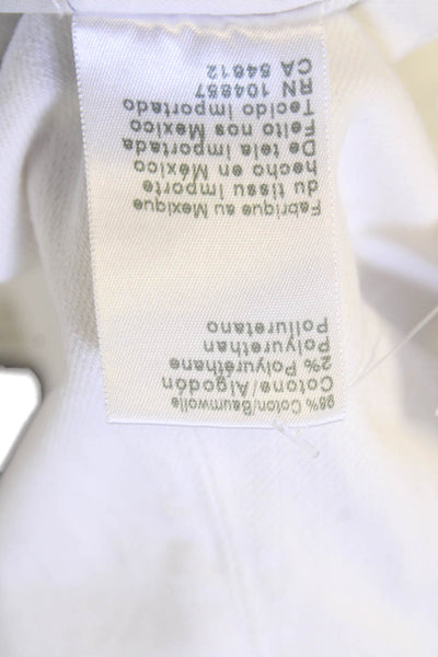 AG Adriano Goldschmied Womens Prima Mid Rise Cigarette Crop Jeans White Size 26