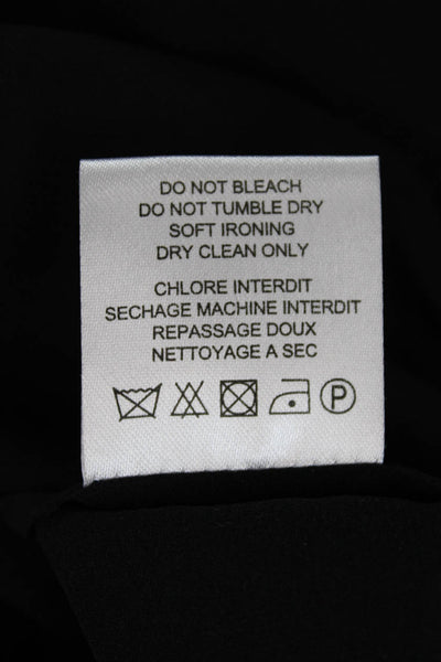 IRO Womens Sleeveless Scoop Neck Embroidered Silk Top Black Size FR 40