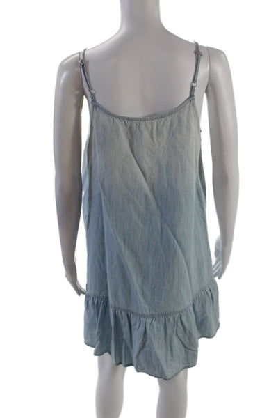 Soft Joie Womens Spaghetti Strap Scoop Neck Ombre Mini Dress Blue Size Small