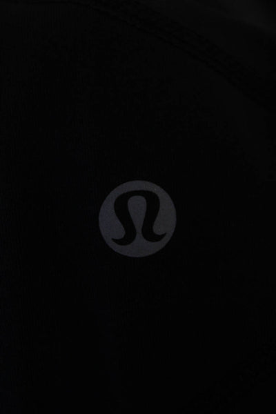 Lululemon Womens Lined Ankle Cropped Athletic Leggings Black Size S