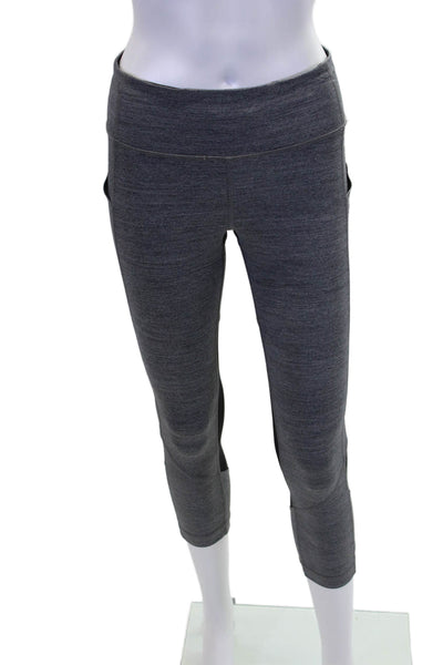 Lululemon Womens Lined High Waisted Ankle Fitted Leggings Gray Size XS