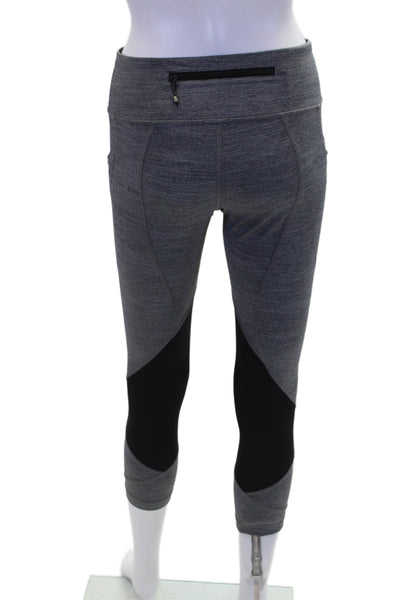 Lululemon Womens Lined High Waisted Ankle Fitted Leggings Gray Size XS