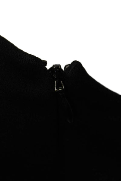 Elizabeth and James Womens Sleeveless Halter Top Low Back Blouse Black Size S