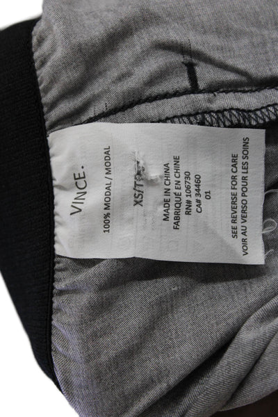 Vince Womens Elastic Waist Cuffed Hem Joggers Gray Size XS