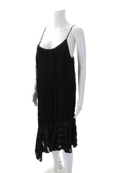 Eri + Ali Womens Spaghetti Strap Scoop Neck Short Dress Black Size S