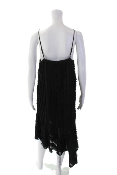 Eri + Ali Womens Spaghetti Strap Scoop Neck Short Dress Black Size S