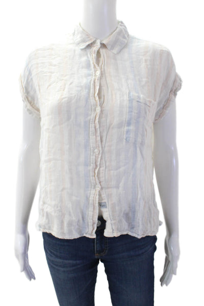 Rails Womens Barcelona Striped Button Down Whitney Shirt Multi Colored Size Smal