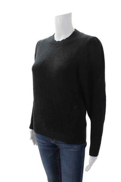 J Crew Womens Puffy Long Sleeves Sweater Black Wool Blend Size Extra Small
