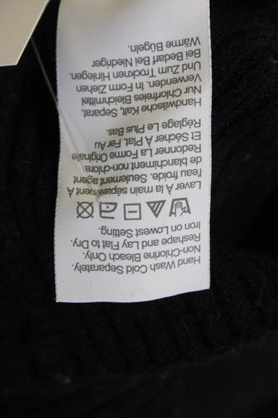 J Crew Womens Puffy Long Sleeves Sweater Black Wool Blend Size Extra Small