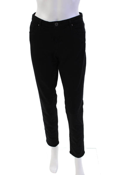 AG Adriano Goldschmied Womens The Prima Mid Rise Jeans Black Cotton Size 29