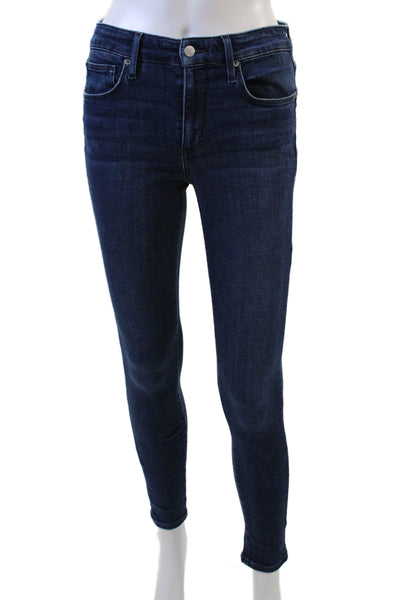 Joes Womens Cotton Dark Wash Mid-Rise Skinny Denim Jeans Blue Size 25