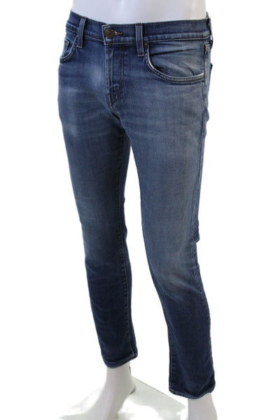 J Brand Mens Zipper Fly Medium Wash Classic Straight Leg Jeans Blue Size 30