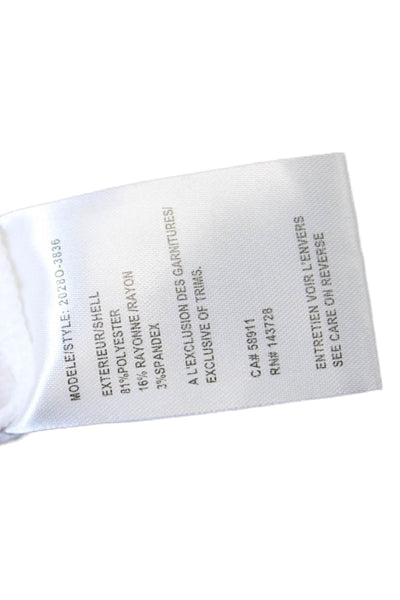 Tribal Womens 3/4 Sleeve Round Neck Pullover Sweatshirt Top White Size L
