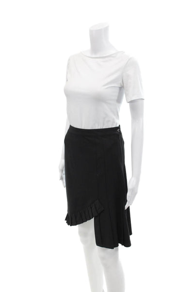 Pringle of Scotland Womens Geometric Sleeveless Zippered Dress Blue Size 8