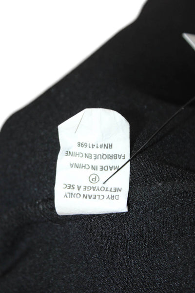 Ramy Brook Womens Cotton Elastic Waistband Sleek Slim Pants Black Size S