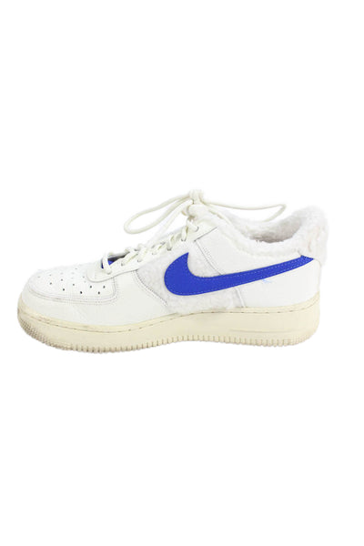 Nike Womens Textured Lace Up Lined Multicolor Platform Low Top Sneakers White Si