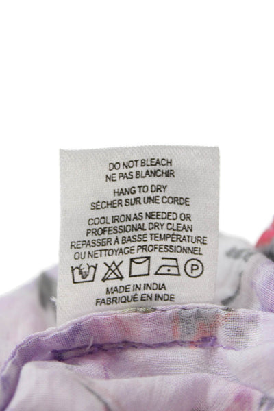 Generation Love Womens Short Sleeve Keyhole Floral Gia Blouse Lilac Size XS