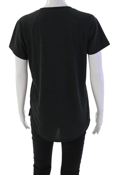 All Access Womens Short Sleeve Scoop Neck Security Tee Shirt Black Size XS