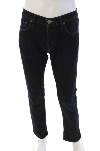 J Brand Mens Zipper Fly Dark Wash Classic Straight Leg Jeans Blue Denim Size 30