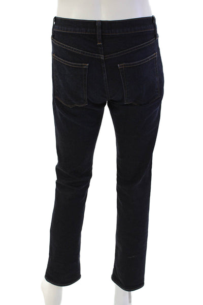 J Brand Mens Zipper Fly Dark Wash Classic Straight Leg Jeans Blue Denim Size 30