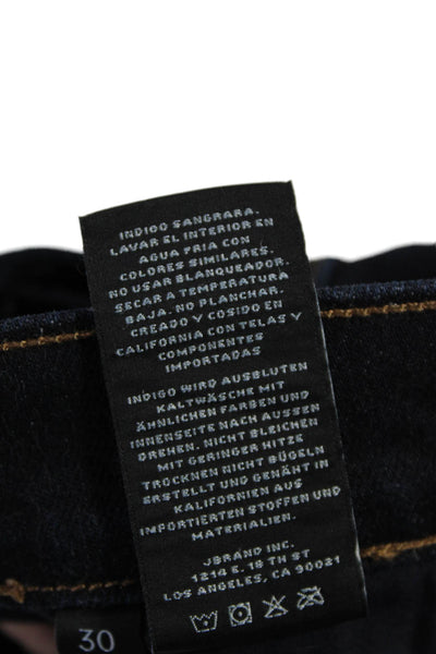 J Brand Mens Zipper Fly Dark Wash Classic Straight Leg Jeans Blue Denim Size 30