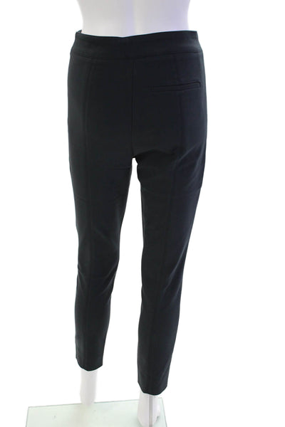 Marella Womens Cotton High-Waisted Zippered Skinny Dress Pants Blue Size 2