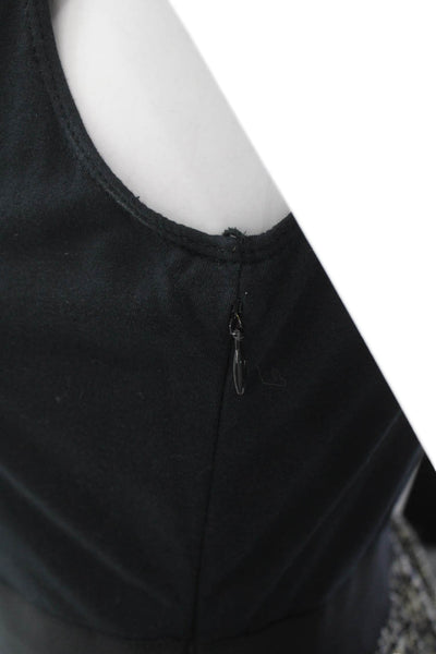 Rebecca Taylor Womens Sleeveless Ruffle Detail Woven Skirt Dress Black Size 2
