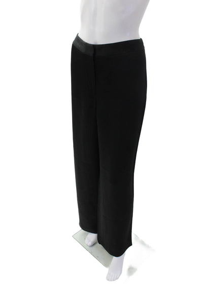 Lafayette 148 New York Womens High Rise Wide Leg Dress Pants Black Size 12