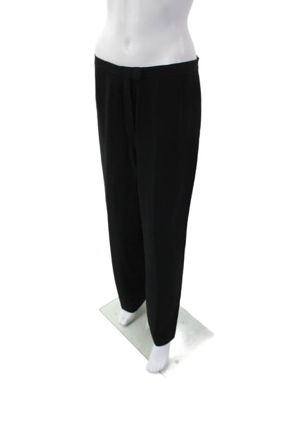 Lafayette 148 New York Womens High Rise Wide Leg Dress Pants Black Sz 12