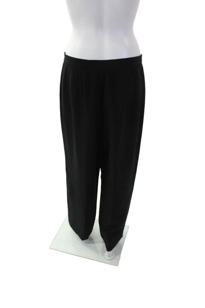 Lafayette 148 New York Womens High Rise Wide Leg Dress Pants Black Sz 12