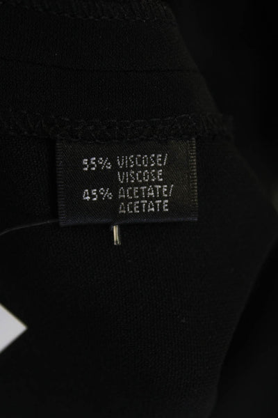 Lafayette 148 New York Womens High Rise Wide Leg Dress Pants Black Sz 12