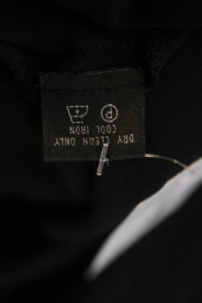 Lafayette 148 New York Womens High Rise Wide Leg Dress Pants Black Sz 12