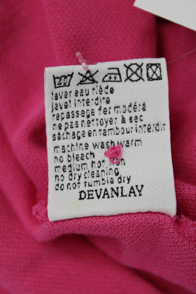 Lacoste Woemsn Short Sleeves Crew Neck Polo Shirt Pink Cotton Size EUR 46