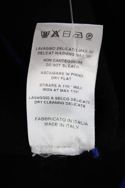 Isola Marras Womens Pull On Knee Length Pencil Skirt Cobalt Blue Size Large