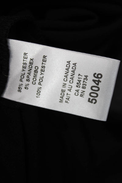 Compli K Noir Womens Crystal Detail Draped Sleeveless Blouse Top Black Size M